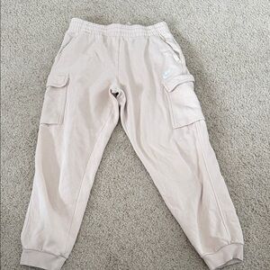 Nike Kids Light Beige Cargo Joggers